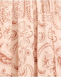 Petal & Pup - Safira Midi Dress - Brown Paisley