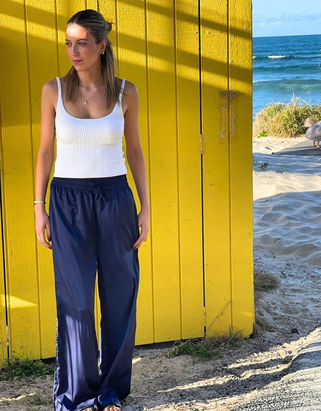 SILK MAGNOLIA - Silk Satin Pants