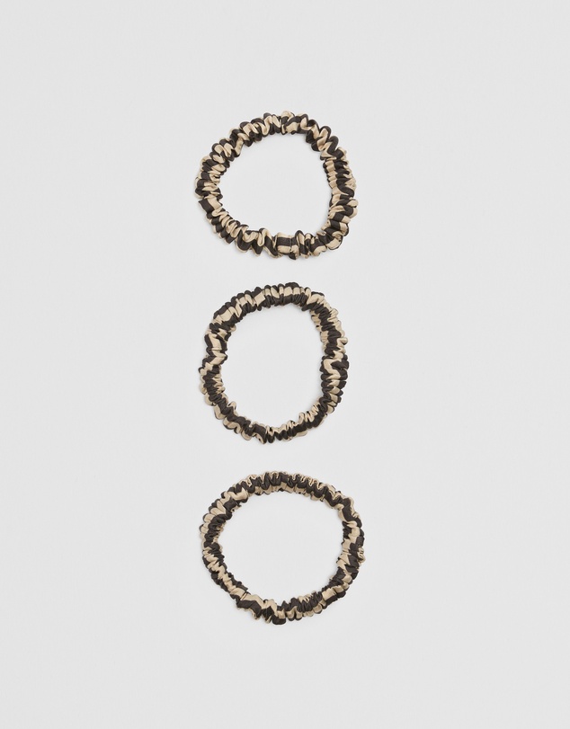 Country Road - Small Silk Scrunchie Pack Of 3