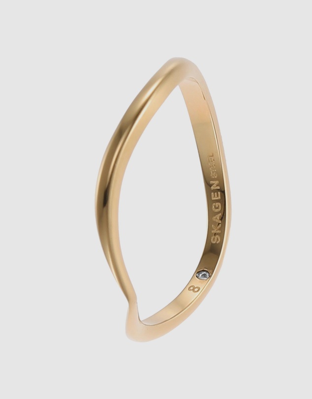 Skagen - Essential Waves Gold Tone Ring