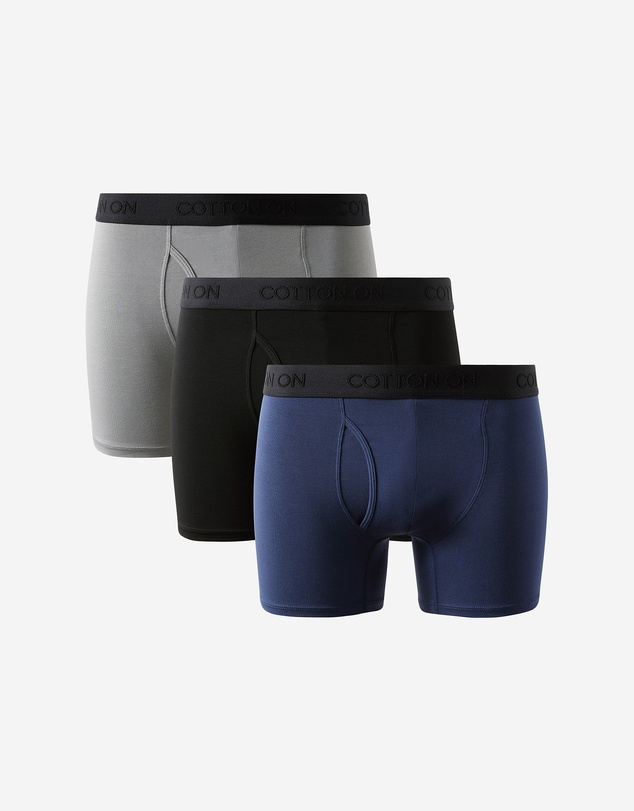 Cotton On - 3 Pack Mens Comfort Stretch Boxer Brief