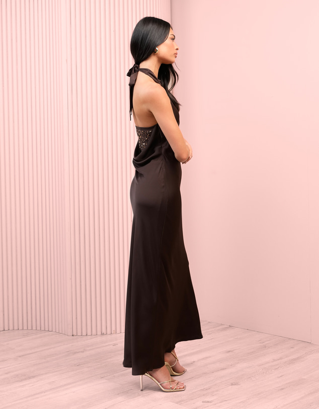 Azzurielle - Orli Halter Diamante Back Gown