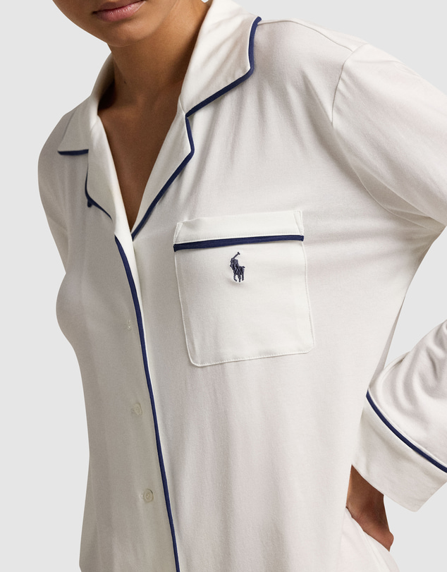 Polo Ralph Lauren - Polo Essentials Long Sleeve Cotton Jersey Sleepshirt