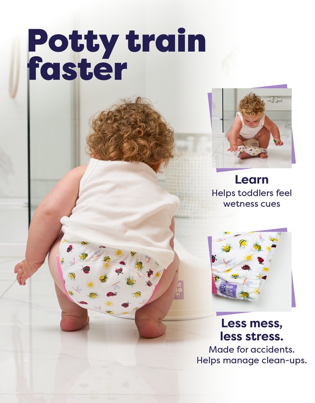 Splash About - 3 Pack Reusable Potty Training Pants Elite - Garden Party