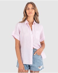 CAMIXA - FEBE Short Sleeve Linen shirt