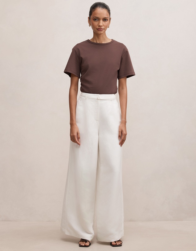Forever New Petite - Matilda Petite Linen Blend Pants