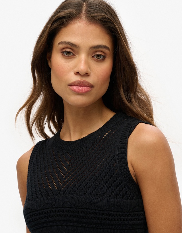 Superdry - Crochet Mini Slim Fit Dress