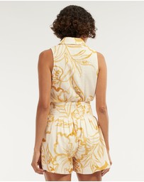 Amelius - Rosemallow Collared Top