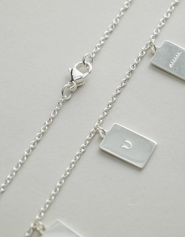 Carly Paiker - Hieroglyph Tag Necklace
