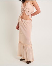 Subtitled - Paislee Sheer Maxi Skirt