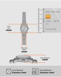 Michael Kors - Lexington Silver Tone Analogue Watch