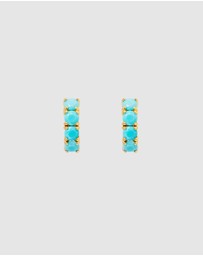 FAIRLEY - Turquoise Midi Hoops