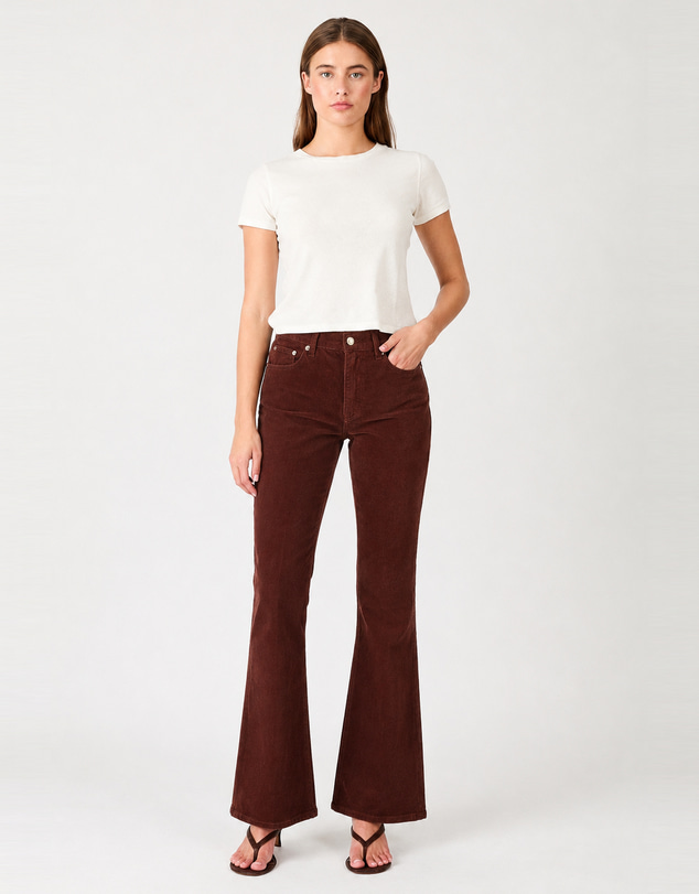 Rolla's - Midtown Bootcut Corduroy Pants - Cognac