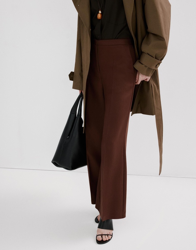 M.N.G - High-Waisted Lyocell Trousers