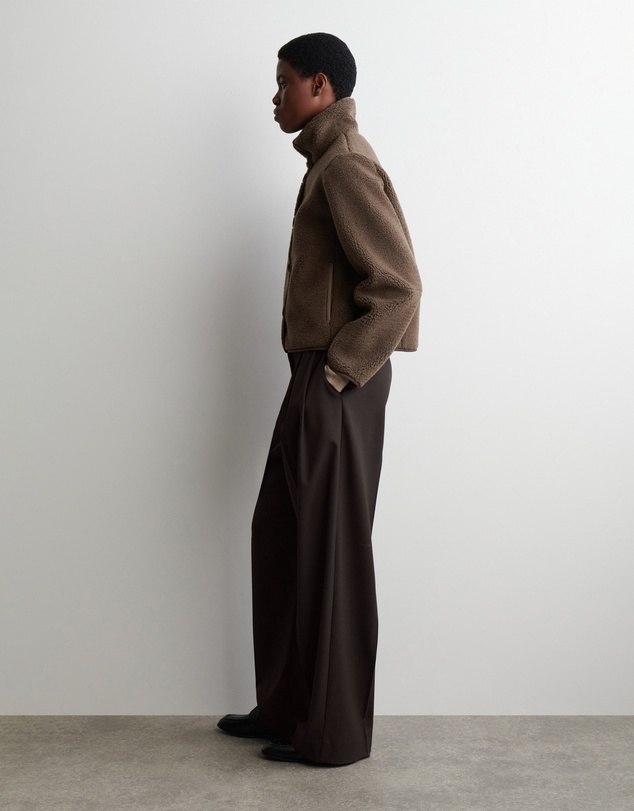 COS - Funnel-Neck Teddy Jacket