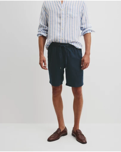 Country Road - Organically Grown Linen Drawcord Short