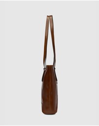 Florence - The Amelia Tan Leather Tote Work Bag