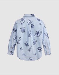 Polo Ralph Lauren - Cotton Oxford Graphic Shirt - ICONIC EXCLUSIVE - Kids