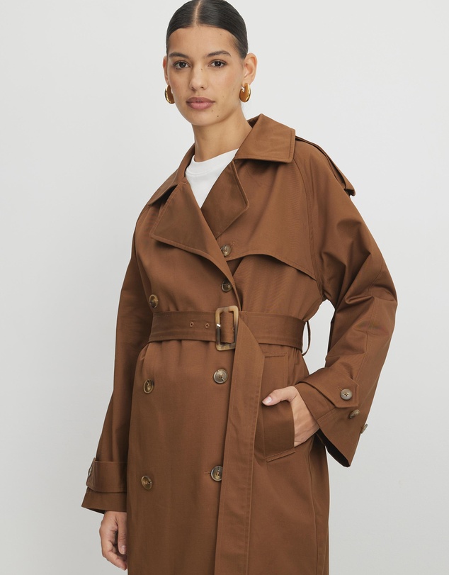 AERE - Silas Organic Cotton Oversized Trench