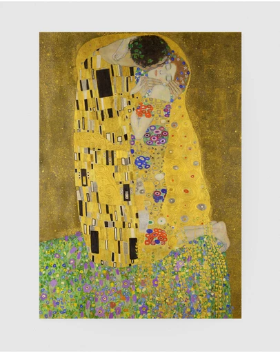 Inka Arthouse - The Kiss by Gustav Klimt Art Print