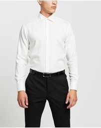 Van Heusen - Euro Tailored Fit Herringbone Shirt