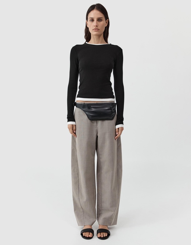 St. Agni - Organic Cotton Layered Long Sleeve Top