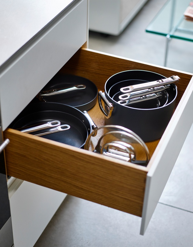 Joseph Joseph - Space Non-stick Saucepan with Folding Handles and Lid - 19 cm