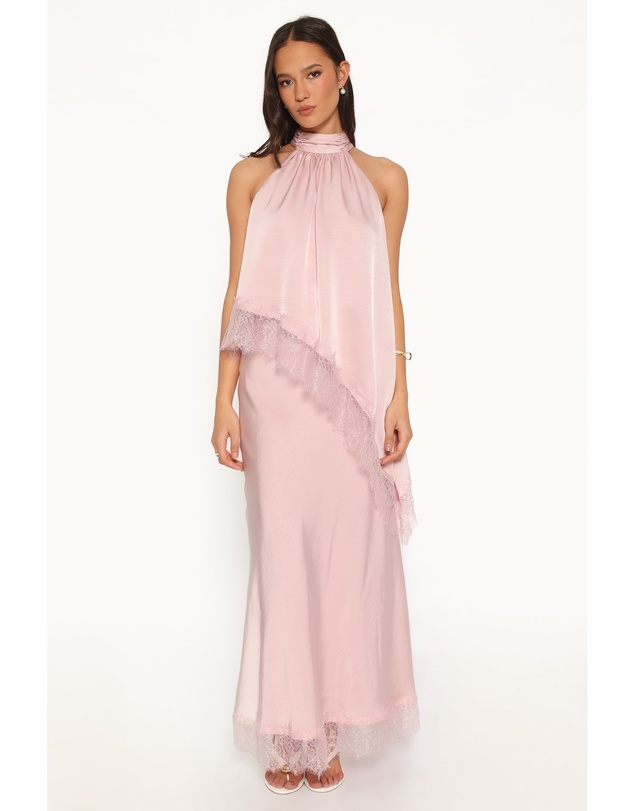 Petal & Pup - Zarni Lace Trim Maxi Skirt - Pink