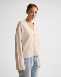 Oxford - Camille V-Neck Wool Blend Knit