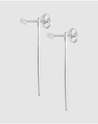 Elli Jewelry - Earrings Ear Hanger Rod Geo Minimal in 925 Sterling Silver