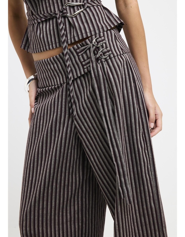 Subtitled - Naia Stripe Tie Pants