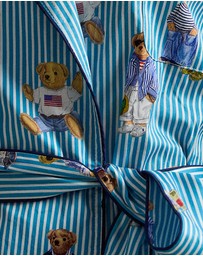 Polo Ralph Lauren - Heritage Polo Bear Shawl Collar Cotton Robe