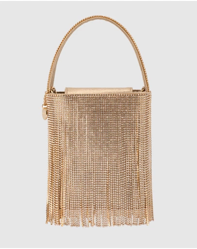 Olga Berg - Billie Crystal Fringe Bag