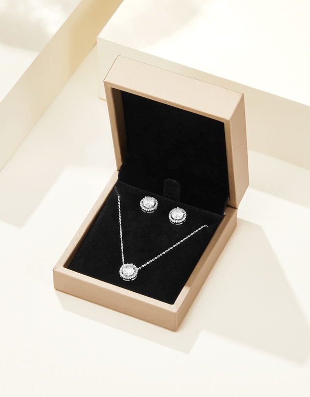 Mestige - Harlow Round Set - Silver Plated