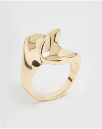 Lovisa - Gold Plated Twisted Oval Ring