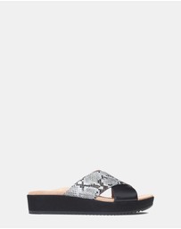 Vionic - Hayden Platform Slide - Natural Snake
