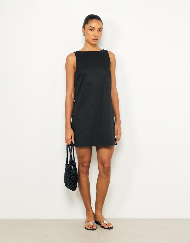 AERE - Vaila Cotton Mini Shift Dress