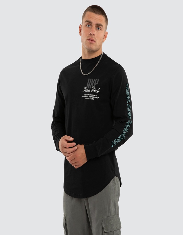 Nena & Pasadena - Dynamic Dual Curved LS Tee