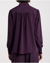 David Lawrence - Marlow Pussy Bow Silk Blouse