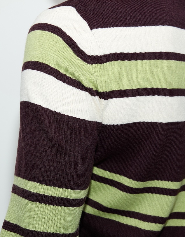 Dazie - Off Duty Striped Knit Sweater