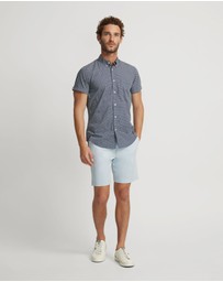 Oxford - Tottenham Cotton Printed Short Sleeve Shirt