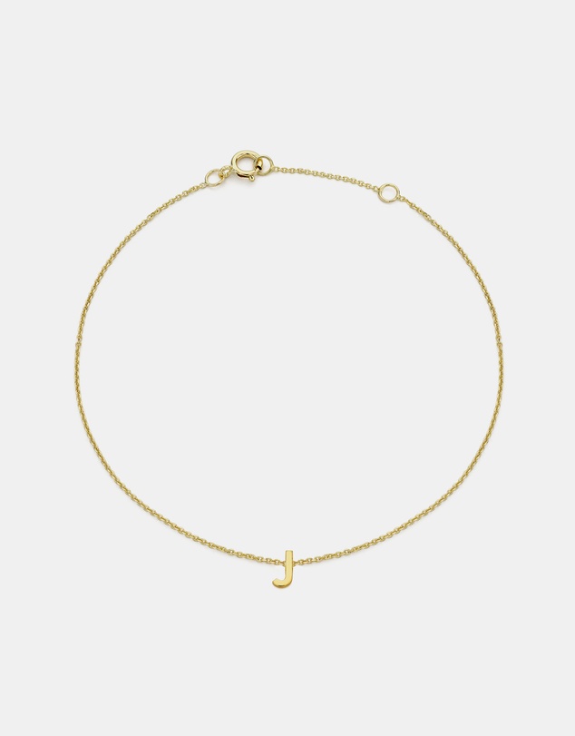 Zoe Olivia - 9K Gold Initial J Bracelet