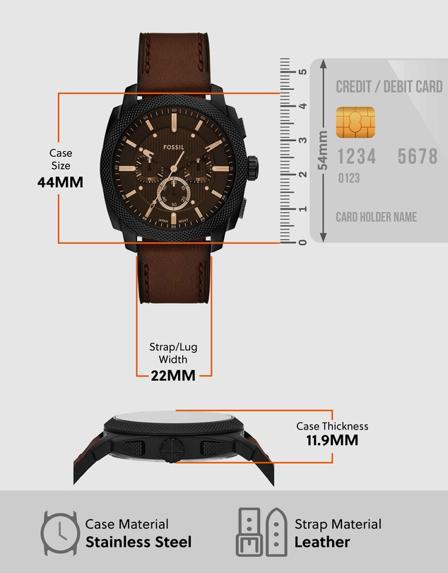 Fossil - Machine Brown Chronograph Watch