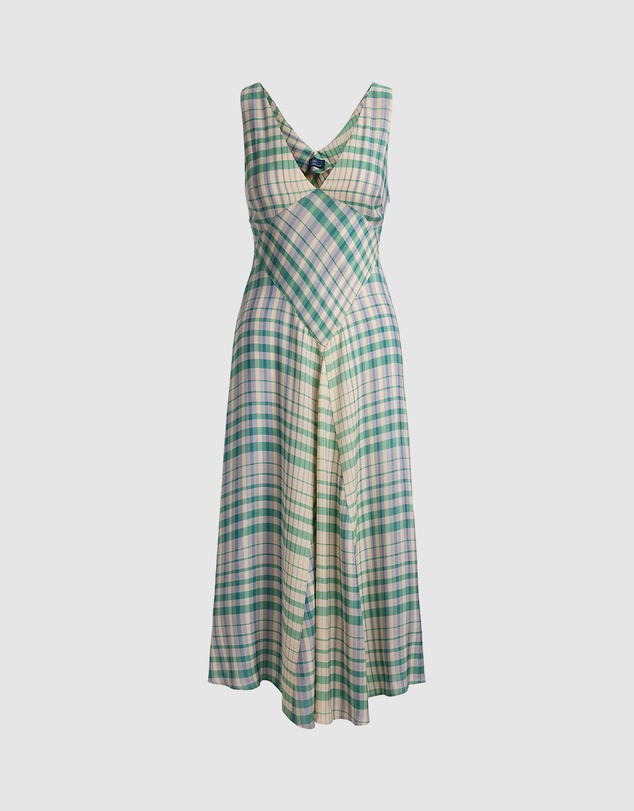 Polo Ralph Lauren - Plaid Paneled Sleeveless Dress - The ICONIC Exclusive