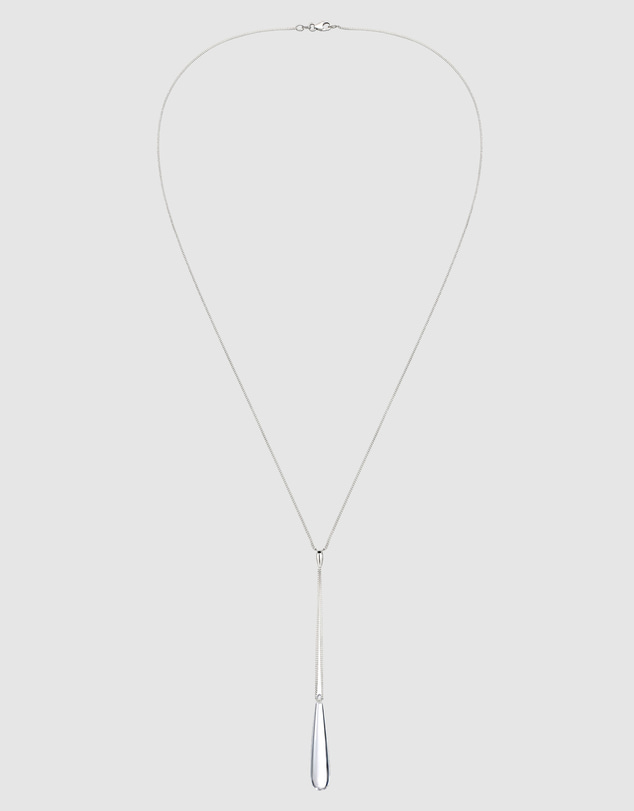 Elli Jewelry - Resin Teardrop Y-Necklace in 925 Silver