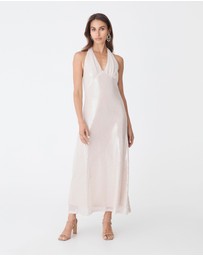 Forcast - Ariana Sequin Halter Dress