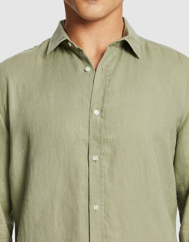 yd. - West Hampton Pure Linen Shirt