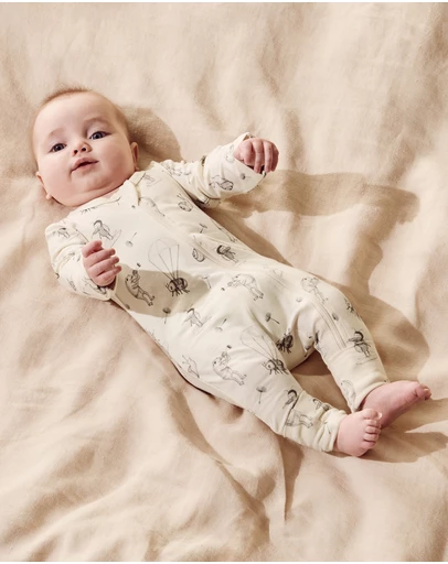 Wilson & Frenchy - Organic Zipsuit with Feet - Babies