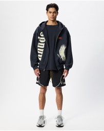RHUDE - Eagle Pass Zip-Up Hoodie