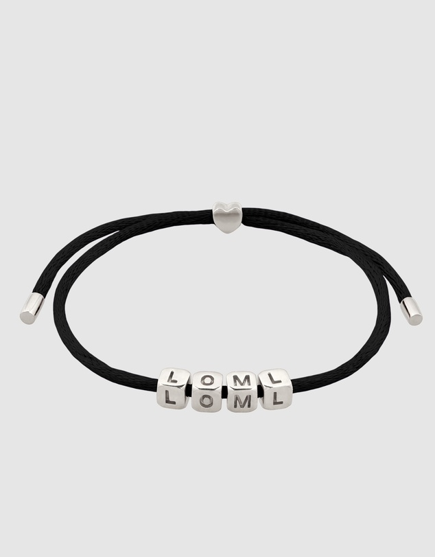 Elli Jewelry - Love of my Life Black Satin Bracelet